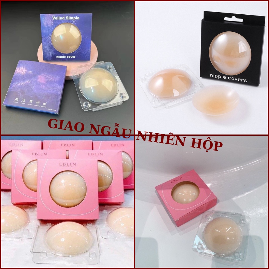 Miếng Ngực Silicon Nhiệt Tự Thân Không Keo Siêu Dính Bảo Vệ Nhũ Hoa SunBra D189