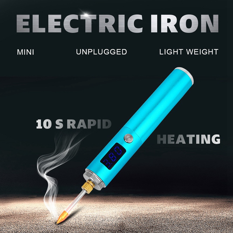 Mỏ Hàn Không Dây Công Suất Cao Sạc USB Có Màn Hình LED Hiển Thị