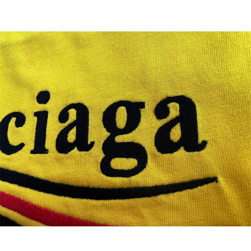 Áo Thun Ba-len88 Tay Ngắn Thêu Logo Coke Wave Chất Lượng Cao Phong Cách Đường Phố Cổ Điển Mfgxnfg