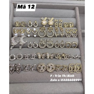 Set charm 50 viên cao cấp gắn móng tay nai mã 12 , 13 ,14