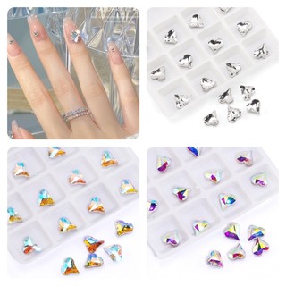 Đá nails hình tim - trang trí móng