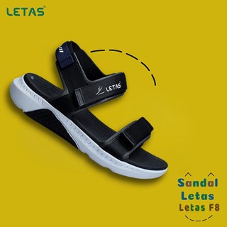 Sandal Unisex Letas F8 nhẹ đen chàm