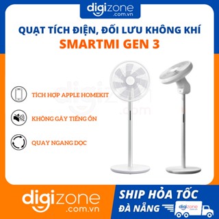 Quạt tích điện đối lưu Smartmi Gen 3 Circulation Fan, xoay ngang/dọc, pin lên đến 40 giờ