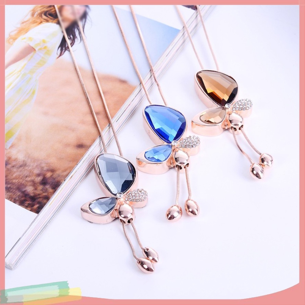 Vòng Cổ Mặt Bướm Đính Đá Thời Trang