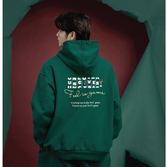 Áo hoodie màu xanh lá rêu local brand cặp đôi nam nữ unisex form dáng rộng vải nỉ bông đẹp dày dặn mũ to MY DNA TẾT 2023