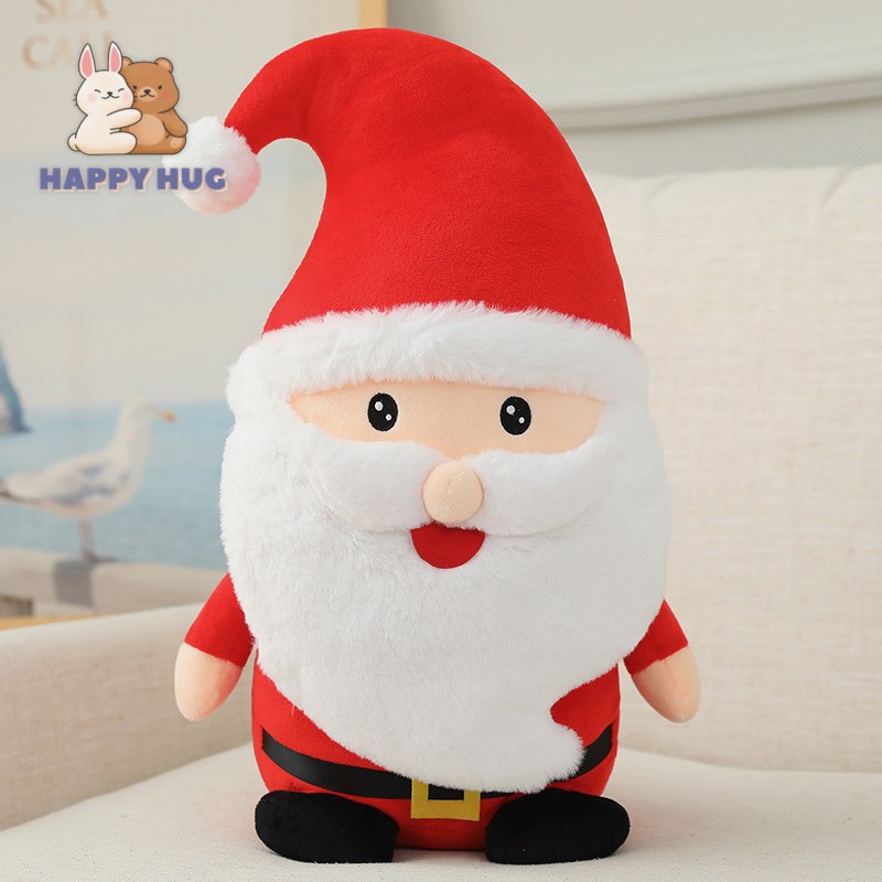 Gấu Ông Già Noel, Quà tặng đồ trang trí Giáng Sinh size 25/40/50cm chất liệu bông gòn cao cấp - Happy Hug