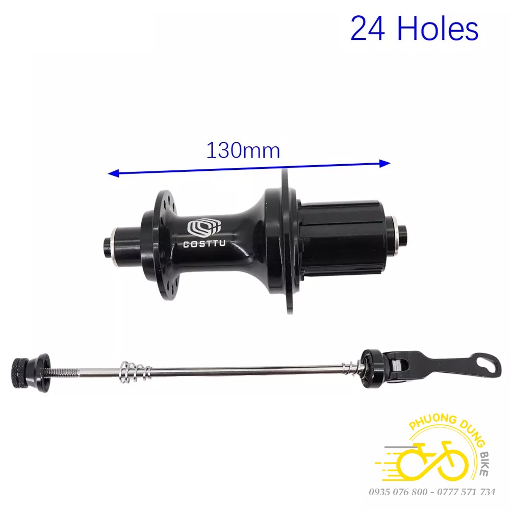 Moay ơ  Hub sau xe đạp COSTTU 24 Lỗ - Phanh V