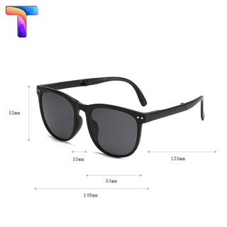 [Nhiều màu] Kính râm phân cực Polarized nam nữ gấp gọn 0521 [ tặng kèm hộp da + thẻ thử phân cực ]