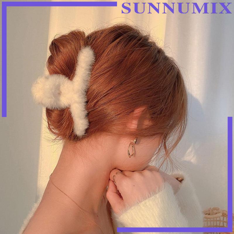 Kẹp Tóc Càng Cua Bằng Vải Bông Kích Thước Lớn Cho Nữ