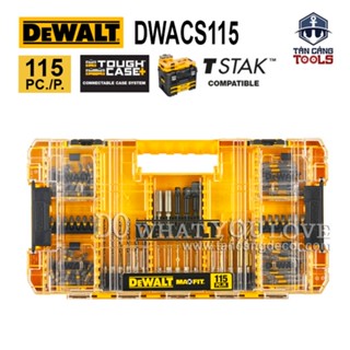 Bộ Mũi Vặn Vít, Mũi Khoan Đa Năng 115 Chi Tiết DeWalt DWACS115