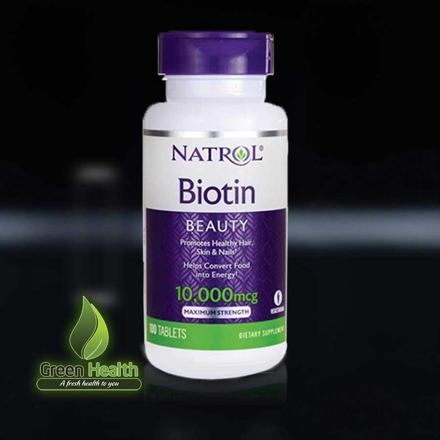 Biotin 10000 Mcg Của Mỹ mọc râu tóc