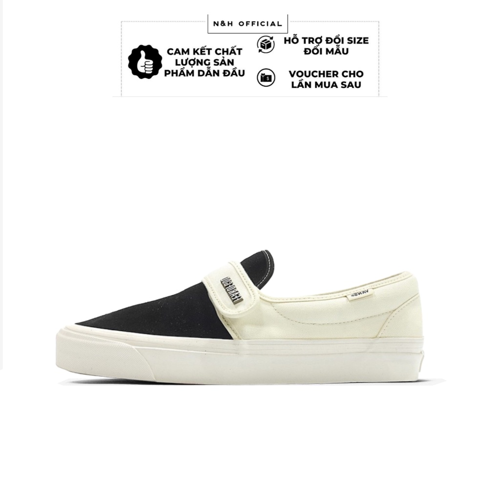 Giày vans fear of fog slipon quai dán(Hai Mầu) trắng đen full size nam nữ đủ phụ kiện bill box shop HNofficiall