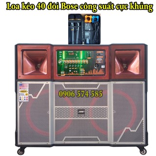 Loa kéo 4 tấc đôi nằm ngang (2 bass 40) công suất cực mạnh