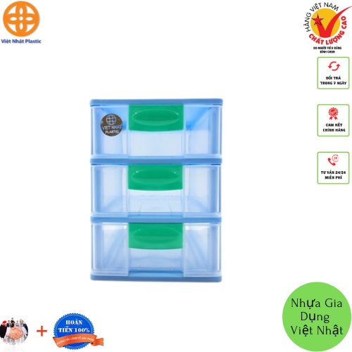 Tủ nhựa mini đa năng 3 4 5 tầng Việt Nhật. Tủ nhựa để bàn. sieuthihonam