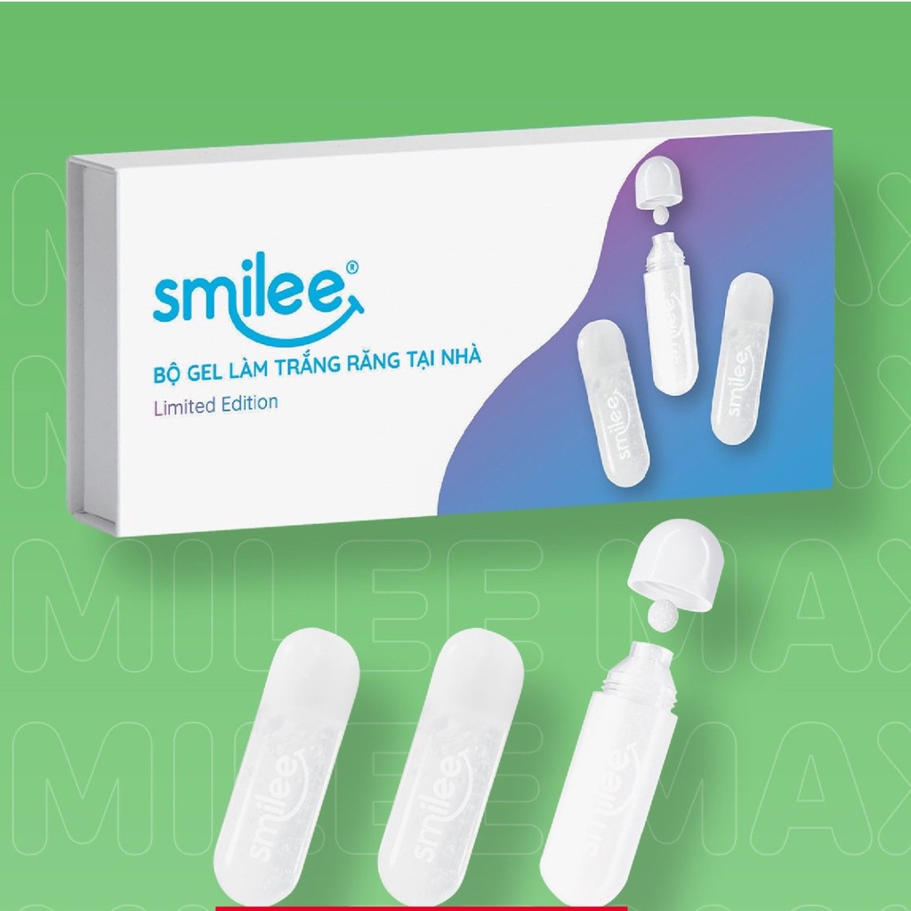 Bộ 3 ống gel  làm trắng răng Smilee Chính hãng