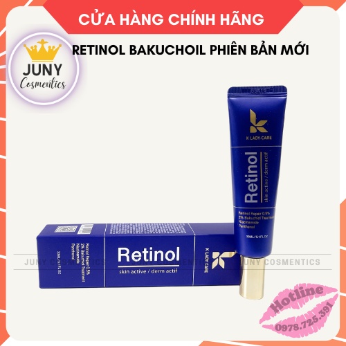 Kem dưỡng da Retinol Bakuchoil 30ml, tái tạo, trẻ hóa da, trắng da, mờ thâm nám tàn nhang