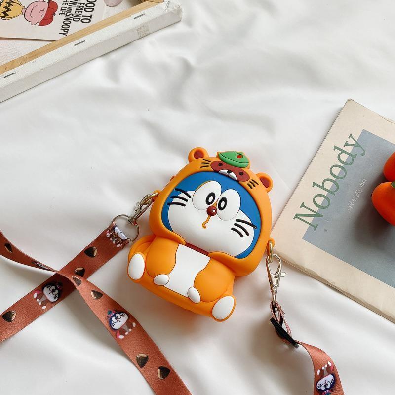 PVN56544 Túi Đeo Chéo Bằng Silicon Họa Tiết Hoạt Hình Dễ Thương Thời Trang 2022 Cho Bé