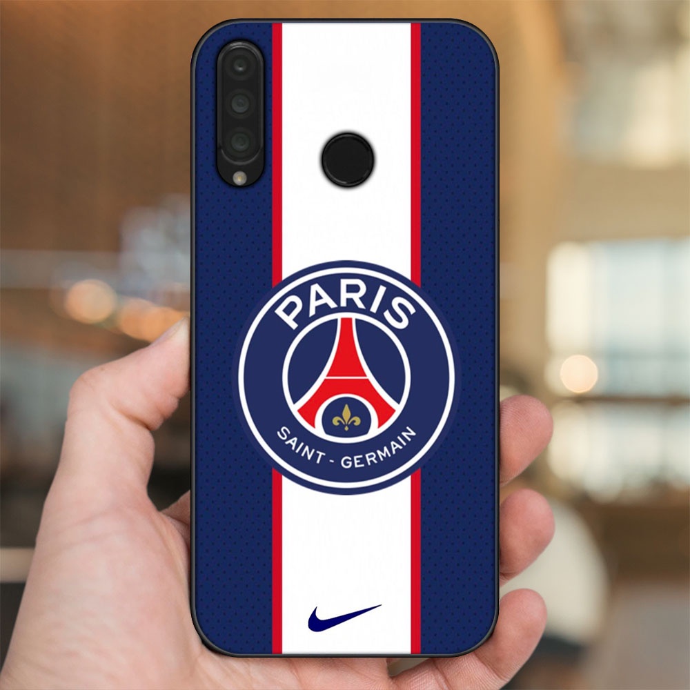 Ốp lưng Huawei P30 Lite, Nova 4e viền đen in hình CLB Bóng Đá PSG Paris Saint Germain