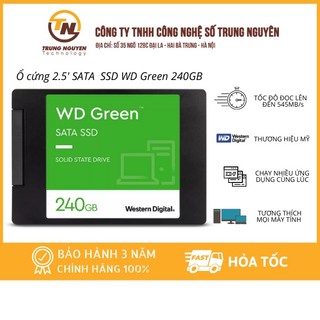 Ổ cứng ssd western digital green 240gb 2.5 inch sata 3 - hàng chính hãng