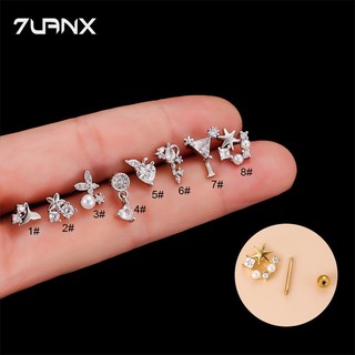 Khuyên tai 7UANX xoắn ốc 20gauge