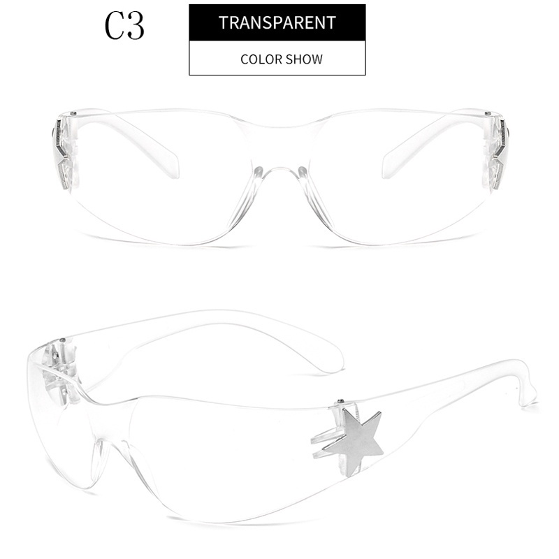 * Hàng Có Sẵn * Kính Mát Phi Công Năm Sao Năm Cánh Không Gọng COD Y2K Millennium Âu Mỹ Cho Nam Và Nữ