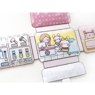Squishy giấy bệnh viện của thỏ con