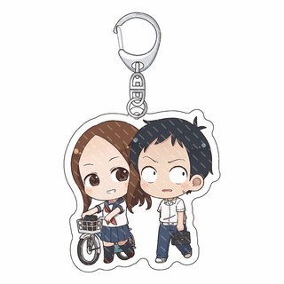 Móc Chìa Khóa Bằng Acrylic Hình Takagi-san Nishikata Minato Gary Sanae Nakai