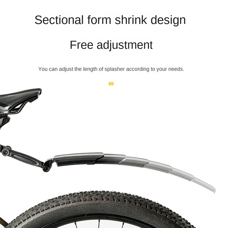 FENDER Rockbros Dè Chắn Bùn Xe Đạp Leo Núi Gấp Gọn Tùy Chỉnh Tiện Dụng Chất Lượng Cao