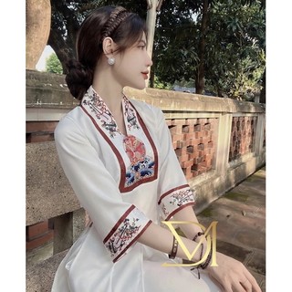 Đồ Lam Đi Chùa# Lụa Tằm Cao Cấp Bà Lai