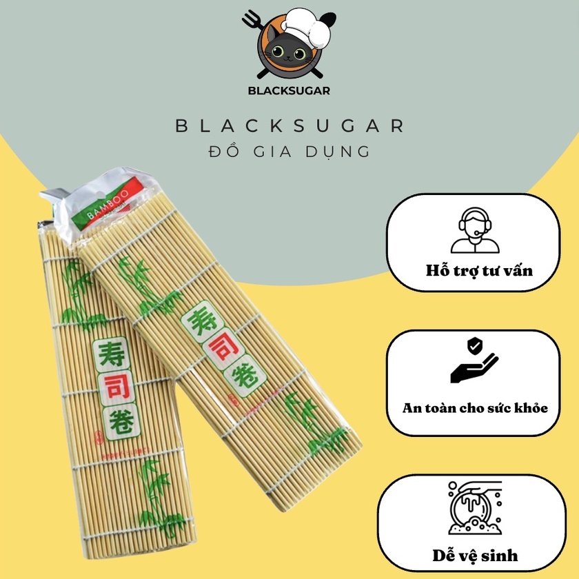 Mành Tre Cuộn Sushi / Kimbap 24x24cm / 27x27cm - Bamboo Shoot Kimbap