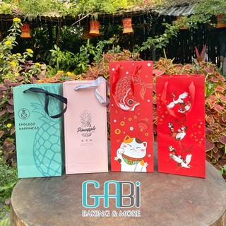 Set hộp+túi đựng bánh quy, bánh dứa