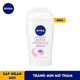 Lăn SÁP Khử Mùi Sáng Mịn Tối Ưu Nivea Extra Whitening mẫu mới 50ml