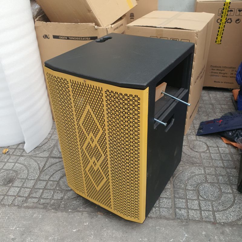 Vỏ Thùng Loa Kéo 4 Tấc Đơn 3 Đường Tiếng 19x38