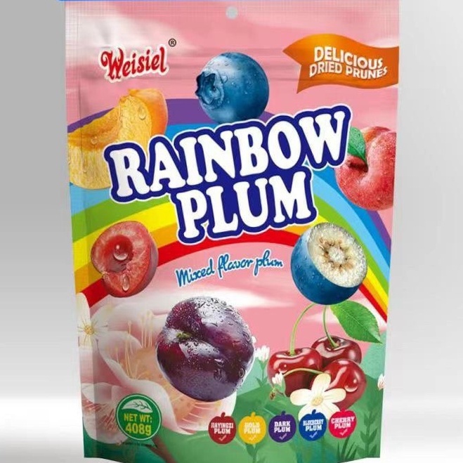 Ômai xí muội mix đủ vị chua chua giòn ngọt siêu ngon - Ô mai mix 5 vị, Ô mai Việt Quất, Ô mai Cherry, Mận, Đào