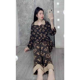Bộ NV, Bộ đồ pizama mặc nhà Lụa Mango cao cấp NV06
