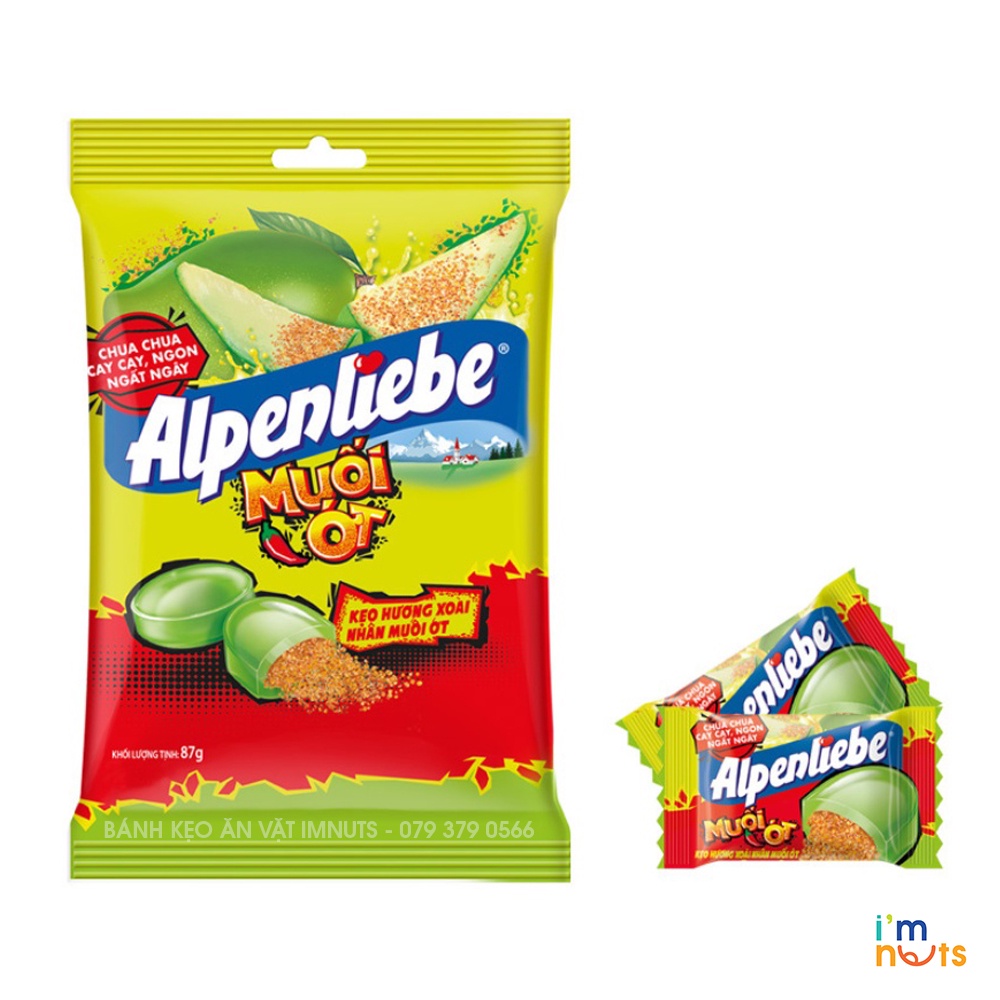 Kẹo cứng Alpenliebe gói nhỏ tiện lợi đủ vị