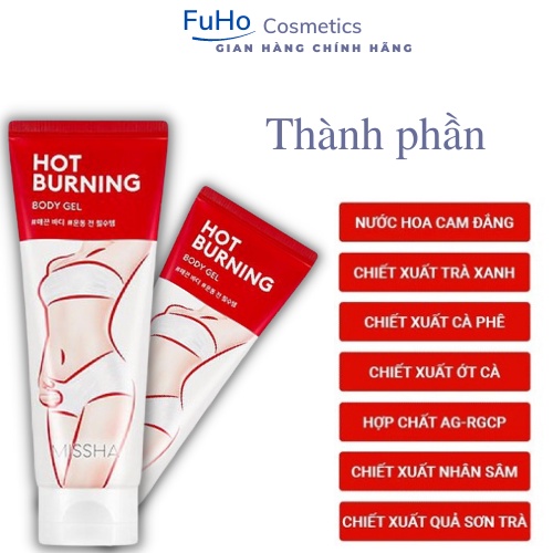 Kem Tan Mỡ Bụng Xoá Rạn Da Missha Hot Burning Hàn Quốc Gel Giảm Rạn Nứt Sau Sinh  200ml Fuho Cosmetics | BigBuy360 - bigbuy360.vn