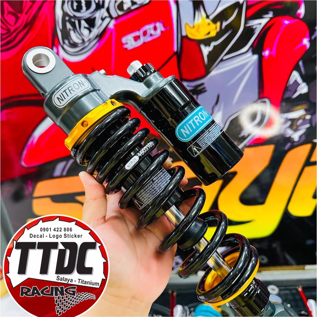 [ Giá 1 cây] Phuộc Nitron Vario Click Ab Vision Scoopy Lead tăng chỉnh thật bảo hành 12 tháng cực đẹp đủ màu ✌