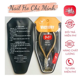 Kìm nhặt da victory, kìm bán nguyệt nhặt da chết bằng thép không gỉ d-04