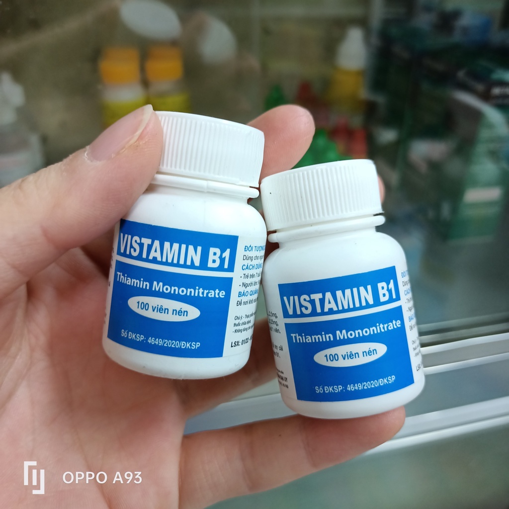 VISTAMIN B1 LỌ 100 VIÊN BỔ SUNG VITAMIN B1