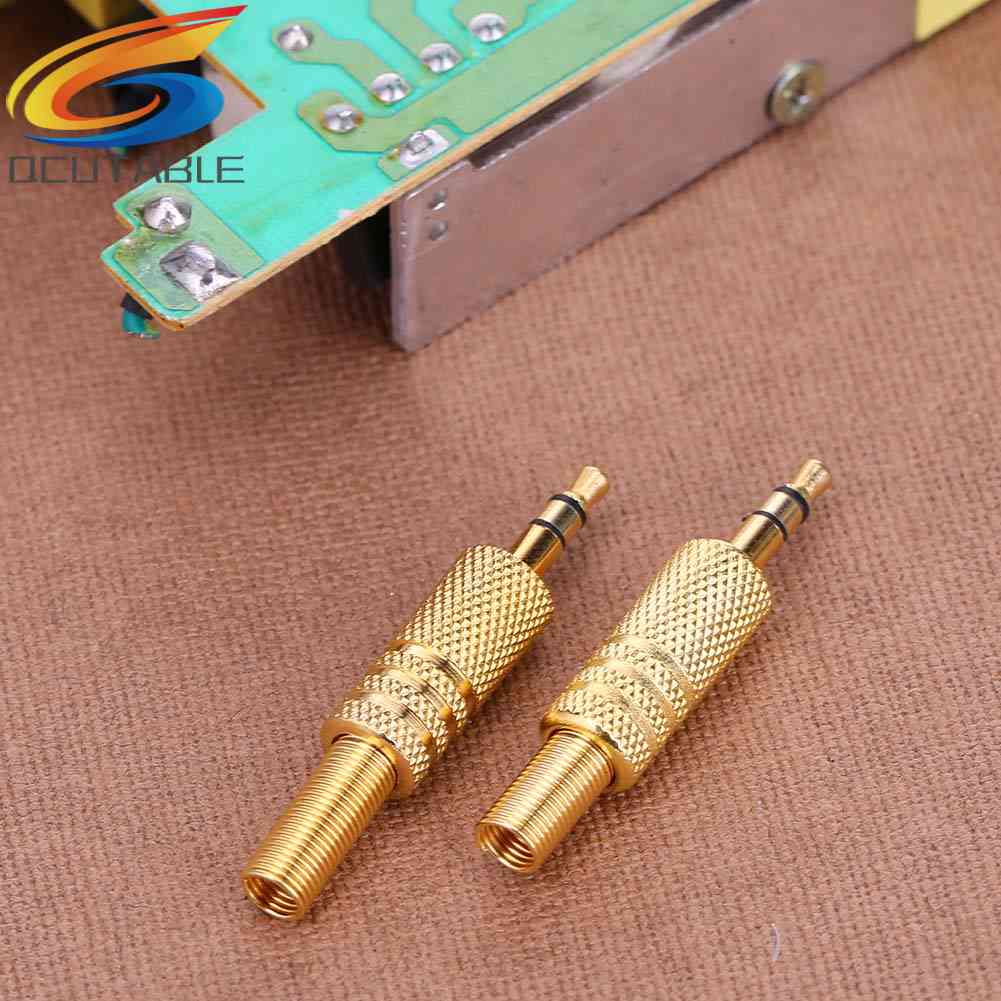 Bộ 2 Đầu Nối Jack Cắm Tai Nghe 3.5mm 1 / 8Inch