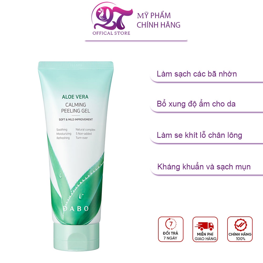 Tẩy da chết Lô Hội cao cấp - DABO Aloe Peeling Gel 180ml