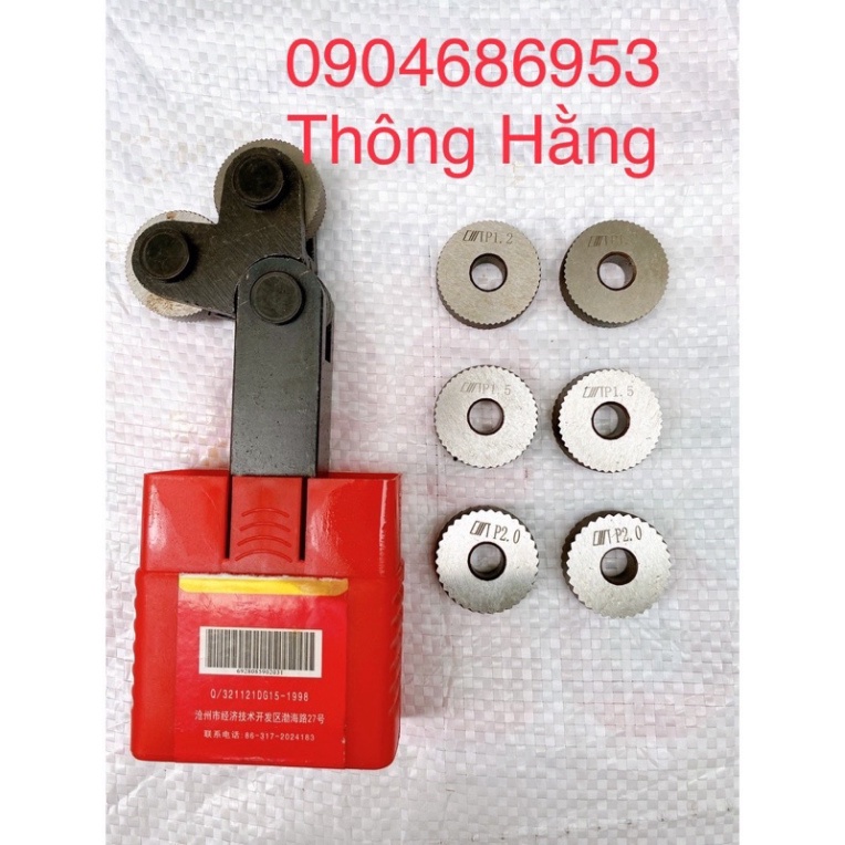 Cán lăn nhám chéo , tạo nhám caro, cán thân 20x20mm