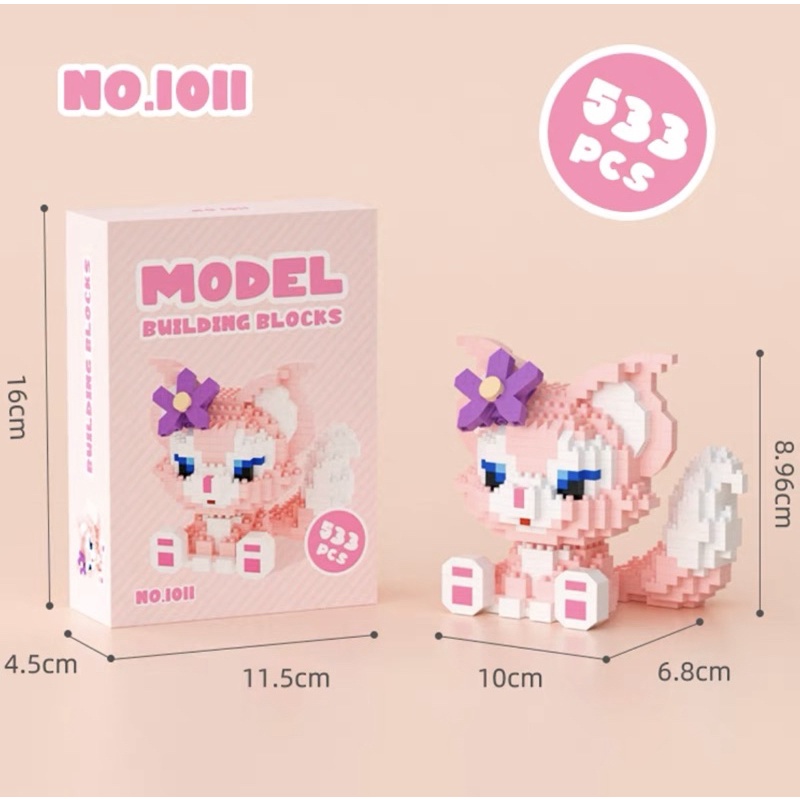 Mô hình lắp ghép lego 3D mini dễ thương