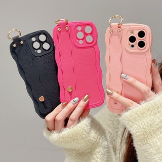 Ốp Điện Thoại Da Mềm Họa Tiết Gấu Thỏ Có Dây Đeo Cho iPhone 6S 7 8 Plus XR XS Max 11 12 13 14 Pro Max 14 Plus