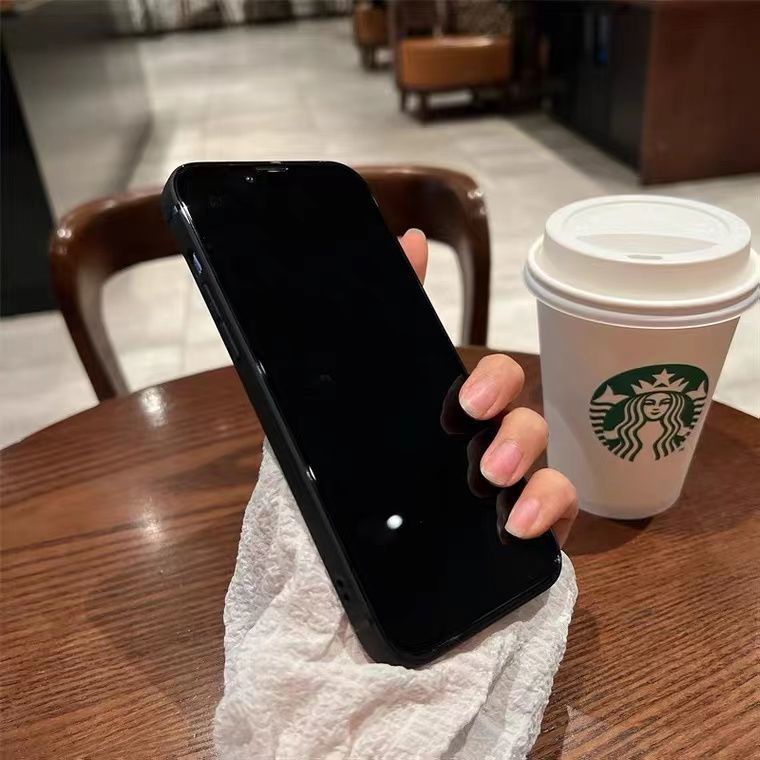 Ốp Điện Thoại Silicon Hình Thánh Giá Màu Đen Cho Iphone 11promax 12pro 13pro 8plus xsmax 13pro 12 xr 78p 8WSQ