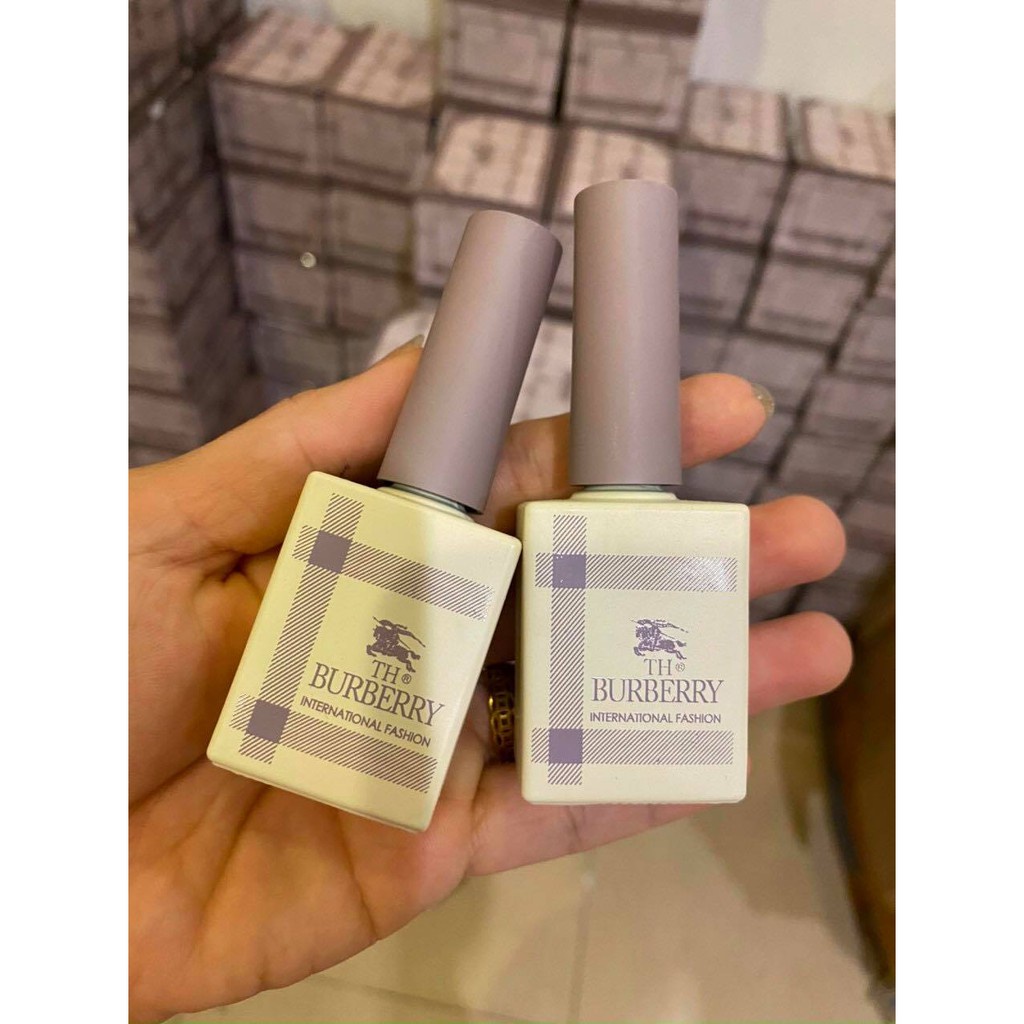 Sơn Gel Nứt, Sơn Móng Nứt TH Burberry Trắng - Đen Siêu Đẹp Hot Hit