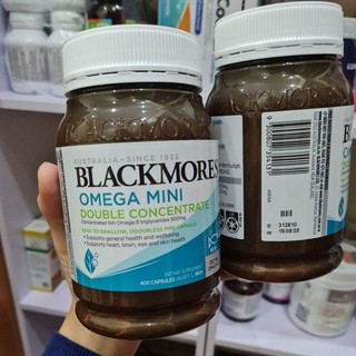 Dầu cá không mùi Fish oil odourless Blackmores mini caps 400 viên