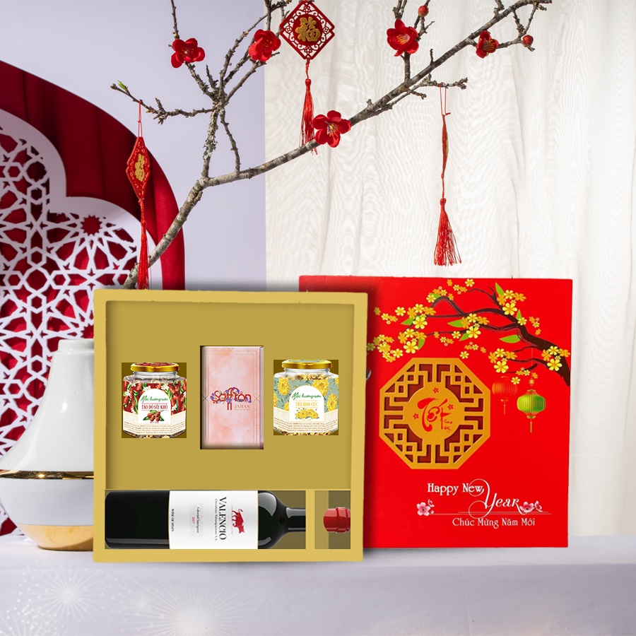 Set quà tặng, quà tết cao cấp thương hiệu Mộc Hương Sơn mã 03121