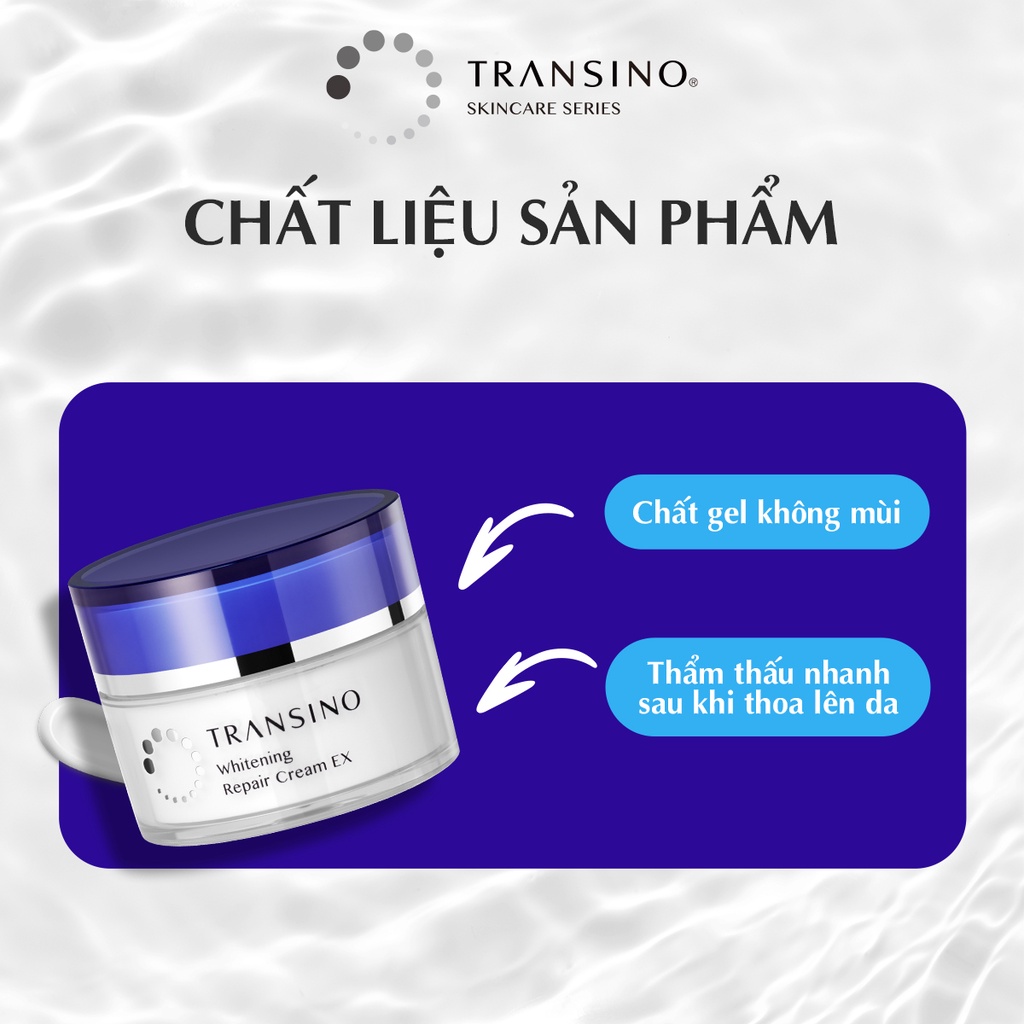 Kem Dưỡng Trắng Da Ban Đêm TRANSINO Whitening Repair Cream EX